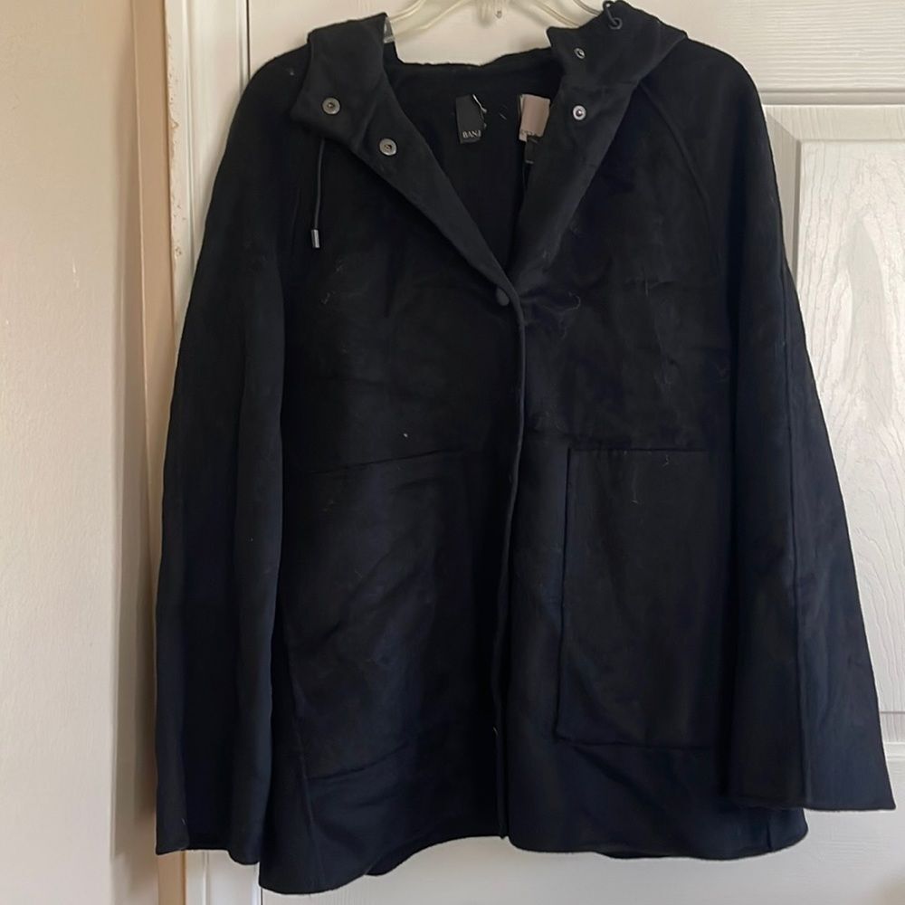 Banana Republic Black Hoodie Jacket Medium